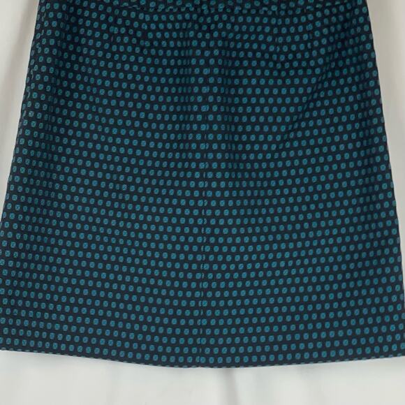 LOFT Black & Teal Career OfficeCore Academia Pleated Skirt NWOT Size 2P - Picture 6 of 12